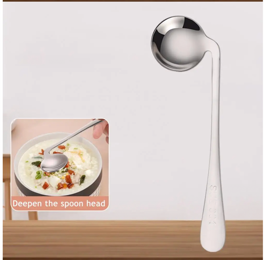 不鏽鋼助食匙羹(自助或餵食:右手+左手)