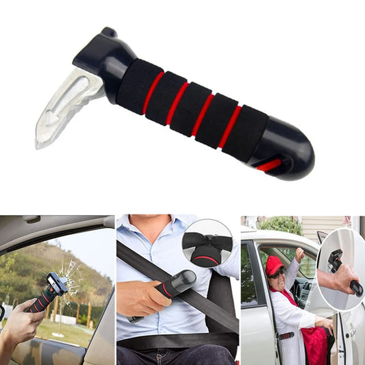 三合一上下車安全輔助神器 (扶手+破窗錘+安全帶割刀)