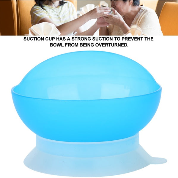 防滑助食碗(吸盤及護擋設計)