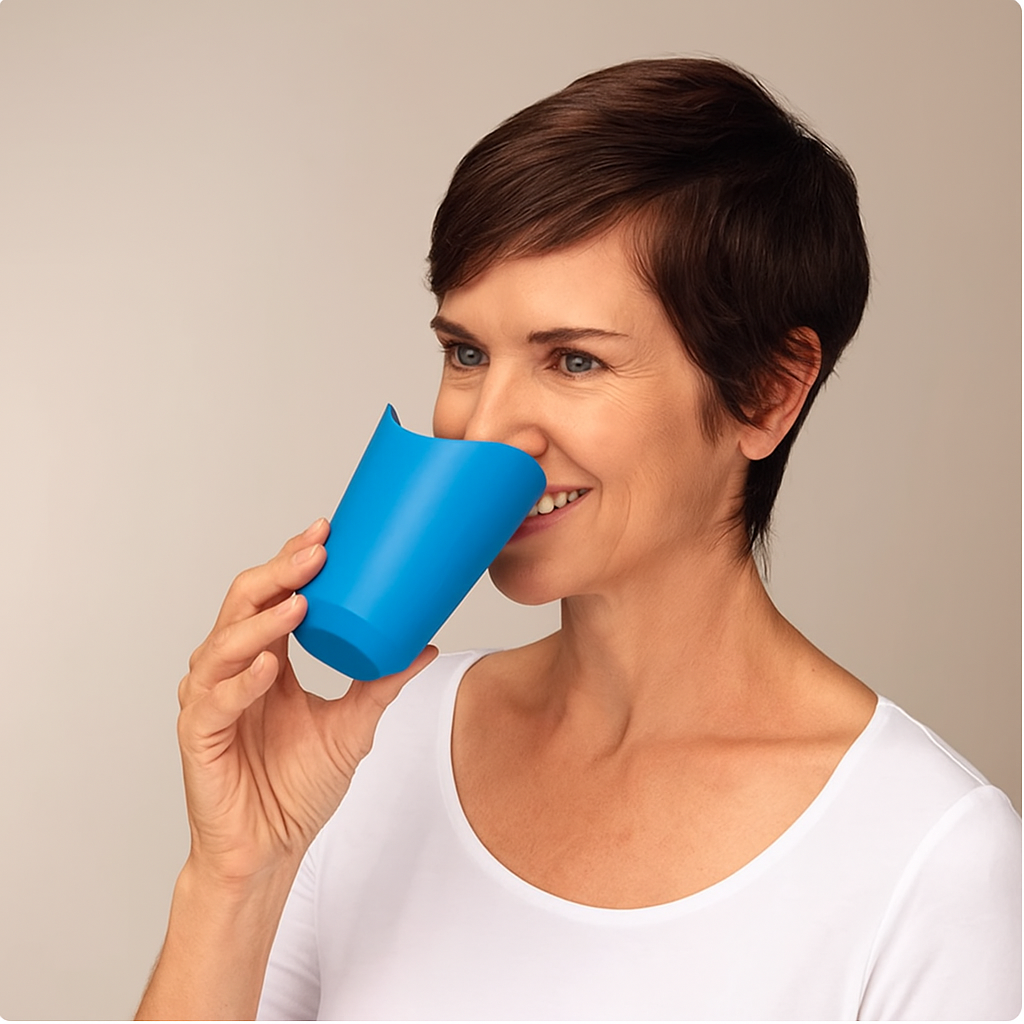 輔助食水杯（弧形缺口）