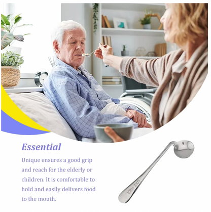 不鏽鋼助食匙羹（自助或餵食：右手＋左手）