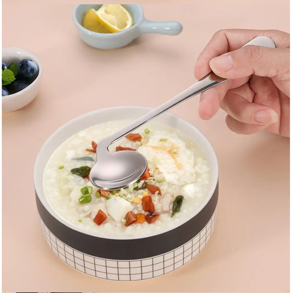 不鏽鋼助食匙羹（自助或餵食：右手＋左手）