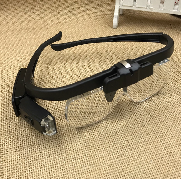 頭戴式有燈放大鏡（6 段放大倍數：1.5倍至4.5倍）