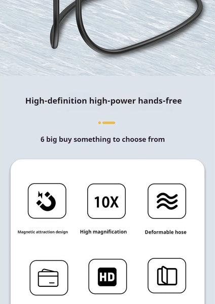掛頸免提放大鏡（10 倍放大）