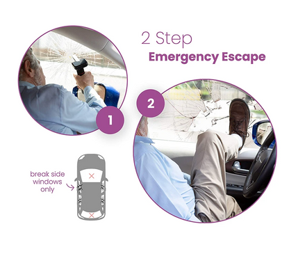 三合一上下車安全輔助神器 (扶手＋破窗錘＋安全帶割刀)