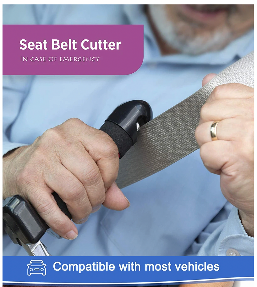 三合一上下車安全輔助神器 (扶手＋破窗錘＋安全帶割刀)