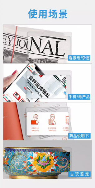 放大鏡片 10倍放大 (大/小)