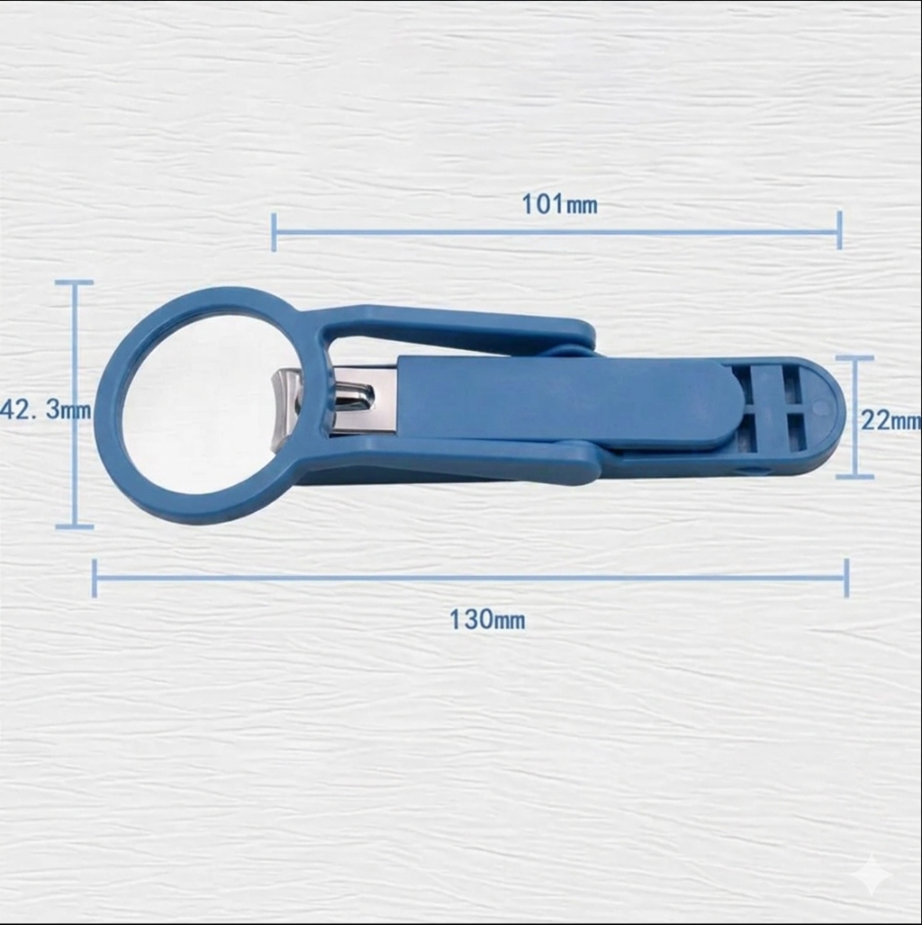 Nail Clipper with Magnifying Glass