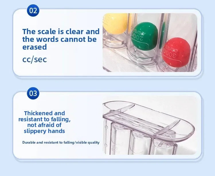 三球呼吸訓練器（可吹可吸型）