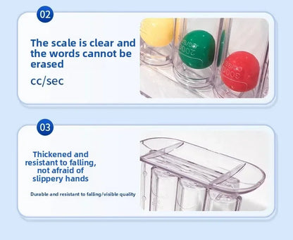 三球呼吸訓練器（可吹可吸型）
