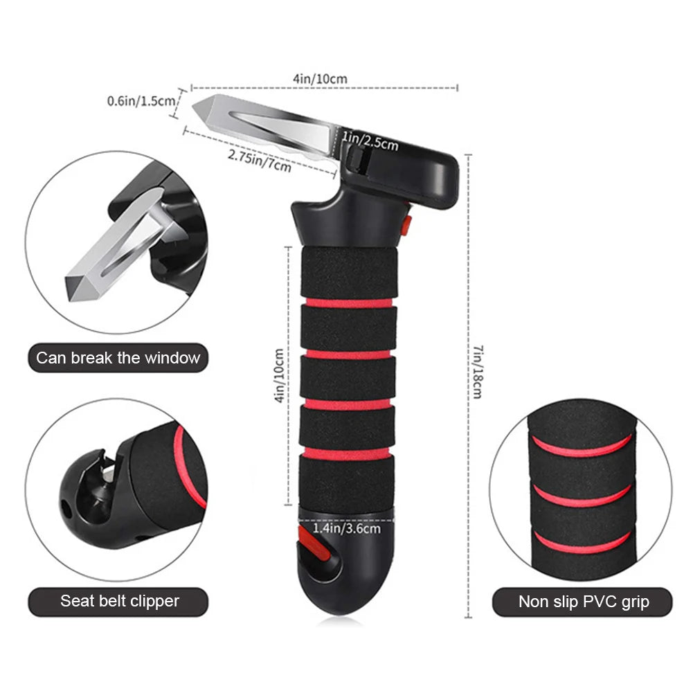 三合一上下車安全輔助神器 (扶手＋破窗錘＋安全帶割刀)