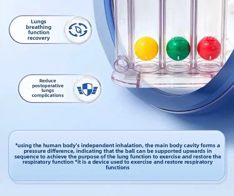 三球呼吸訓練器（可吹可吸型）