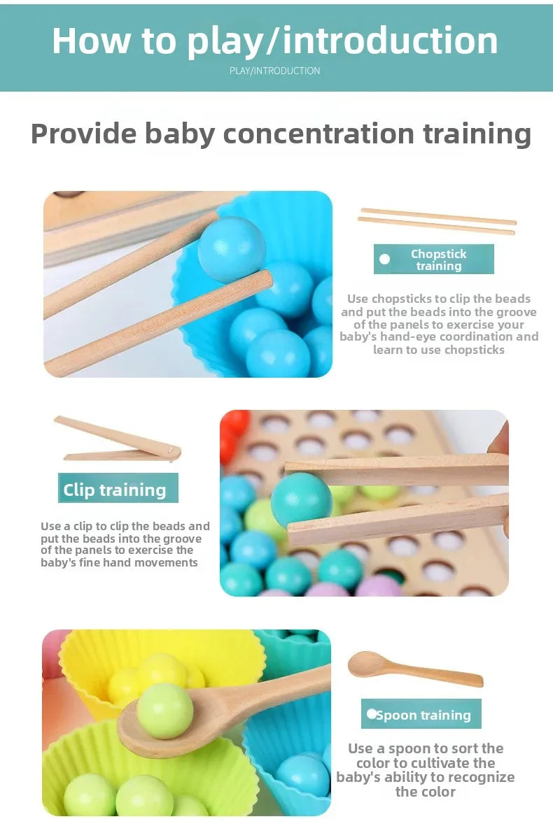 夾珠子遊戲訓練 - 手眼協調