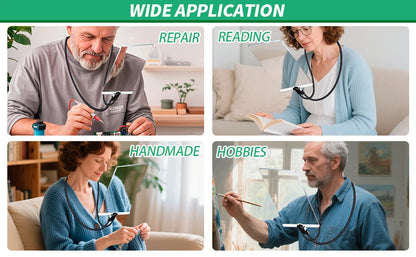 掛頸免提放大鏡（10 倍放大）