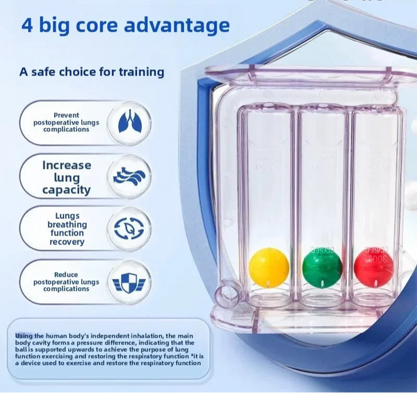 三球呼吸訓練器（可吹可吸型）