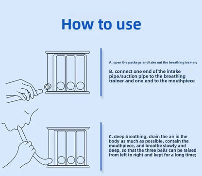 三球呼吸訓練器（可吹可吸型）