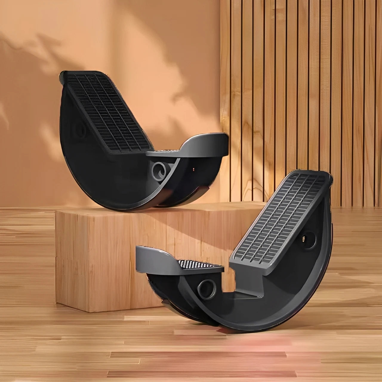 長者多功能雙踏拉筋伸展板（連軸防滑設計）