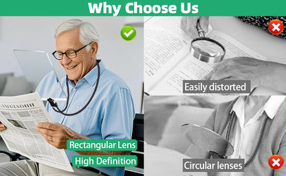 掛頸免提放大鏡（10 倍放大）