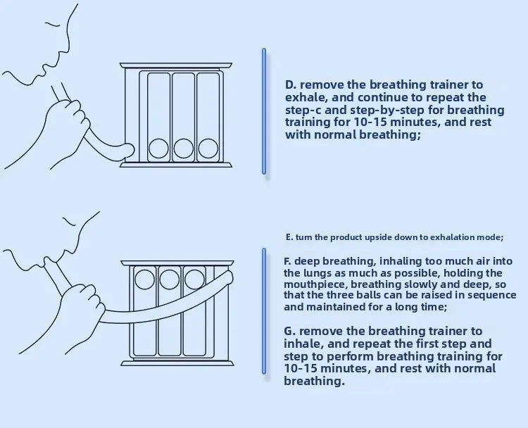 三球呼吸訓練器（可吹可吸型）
