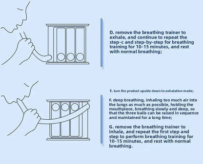 三球呼吸訓練器（可吹可吸型）
