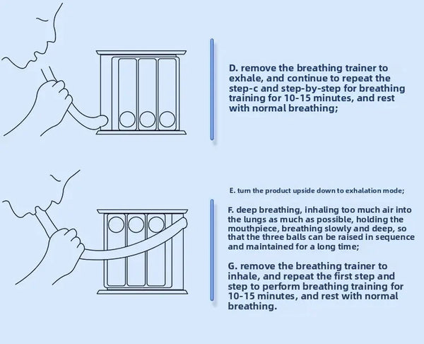 三球呼吸訓練器（可吹可吸型）