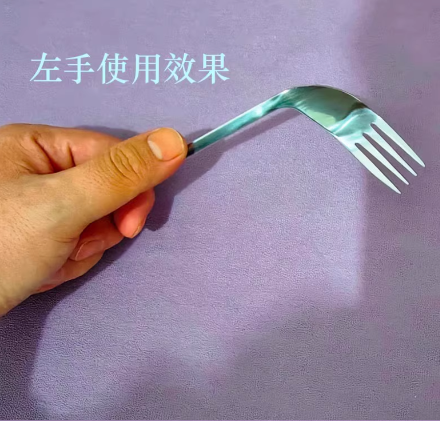 不鏽鋼助食叉子（自助或餵食：右手＋左手）