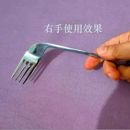 不鏽鋼助食叉子（自助或餵食：右手＋左手）
