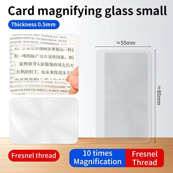 放大鏡片 10倍放大 (大/小)